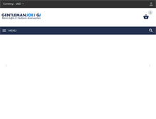 Tablet Screenshot of gentlemanjoe.com